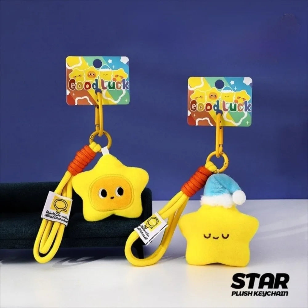 Kawaii Star Plush Keychain – Fluffy Doll Bag Charm Plush Keychain Charm P3