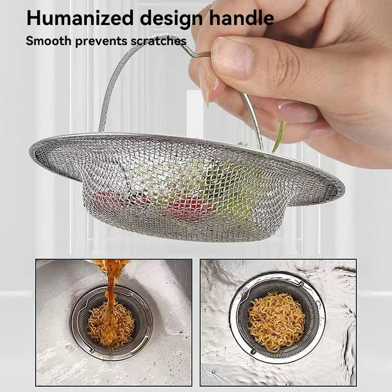 Stainless Steel Sink Drain Filter – Hair & Food Catcher 1-2 Pcs Drain Strainer Filter P3