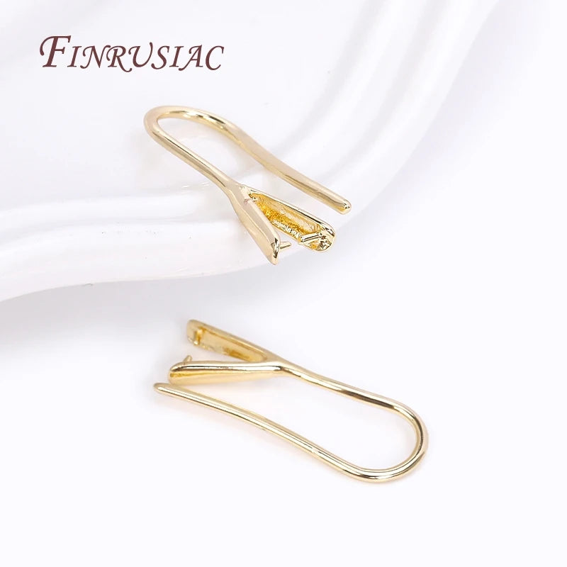 18K Gold Plated Earring Hooks Ear Wire | DIY Jewelry Making Jewelry Findings P3