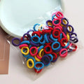 200PCS Colorful Nylon Elastic Hair Ties for Girls | Ponytail Bands