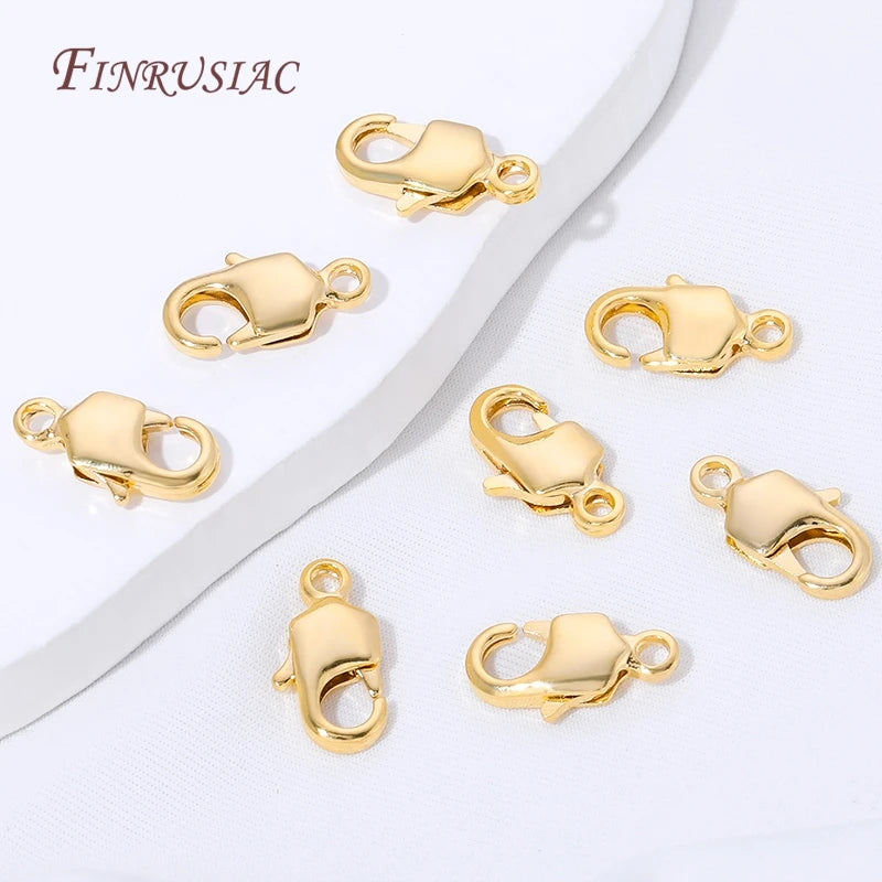18K Gold Plated Lobster Clasps & S Hook Clasps – DIY Jewelry Jewelry Clasps & Findings P3