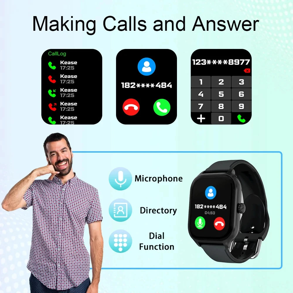 CHAONB Sport Smartwatch – Bluetooth Call & Fitness Tracker Sport Smartwatch P3