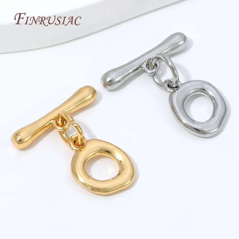 18K Gold Plated OT Toggle Clasp – DIY Jewelry Connector Jewelry Clasp Finding P3