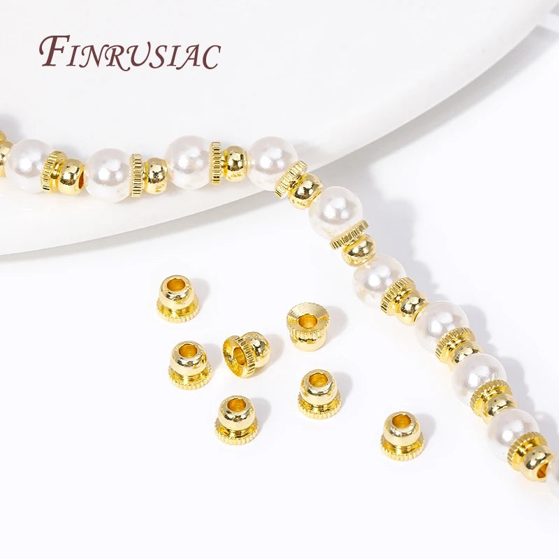 18K Gold Plated Bead Caps Spacer Beads – DIY Jewelry Findings Jewelry Findings Beads P3
