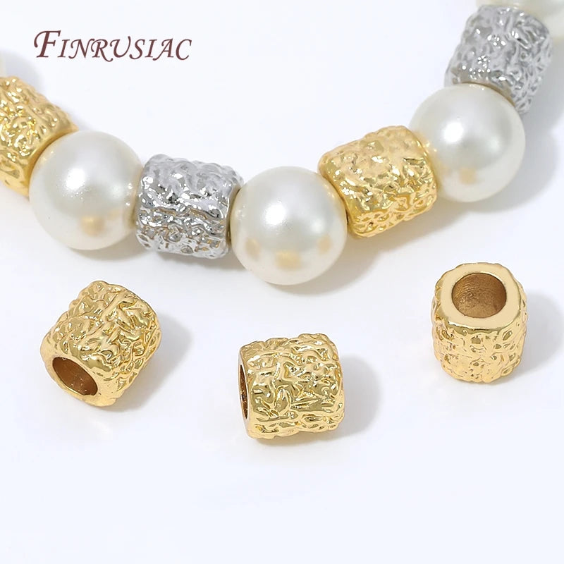 18K Gold Plated Tube Spacer Beads | DIY Jewelry Making Findings Jewelry Making Beads P3
