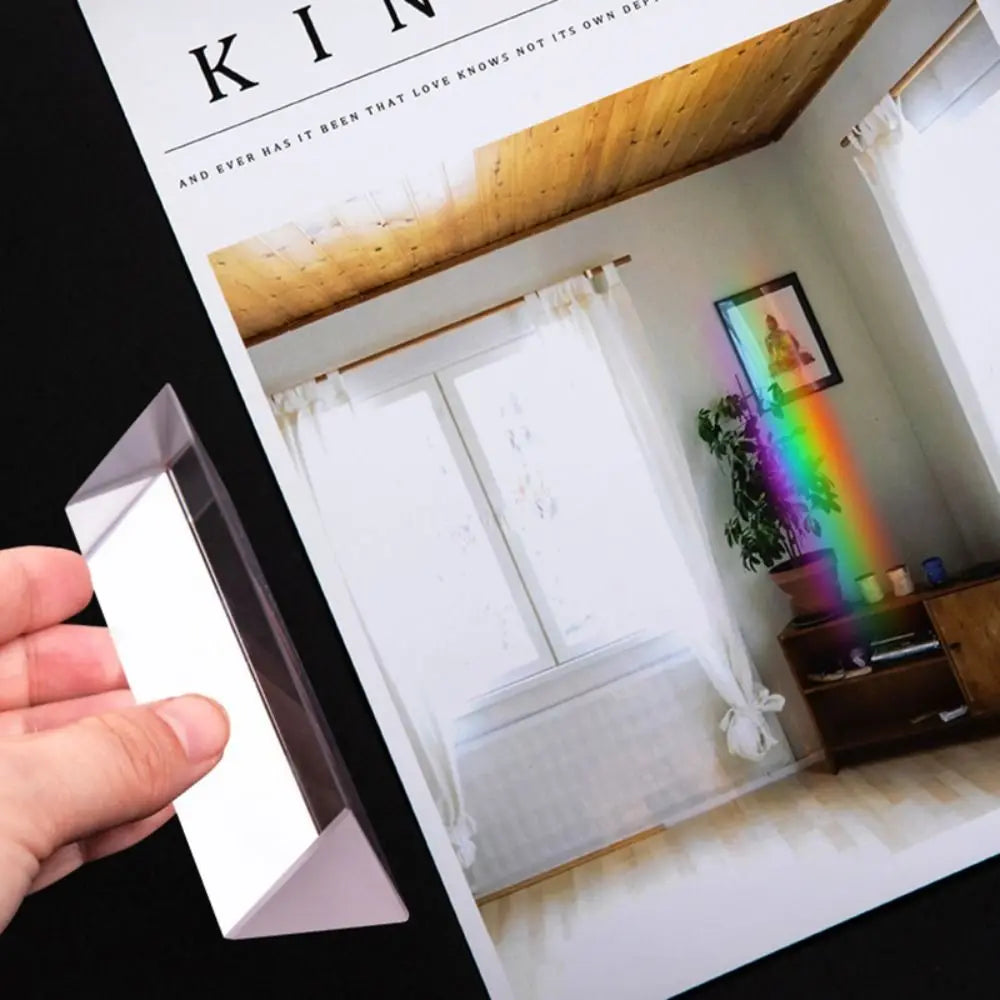 K9 Crystal Glass Triangular Prism – Rainbow Optics Tool Optical Glass Prism P3