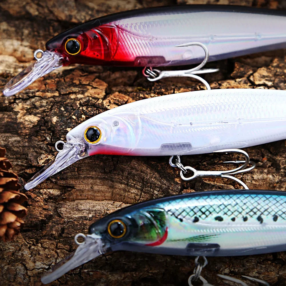 B&U M120F Saltwater Jerkbait Minnow Lure – Bass Pike Wobbler Fishing Lure P3