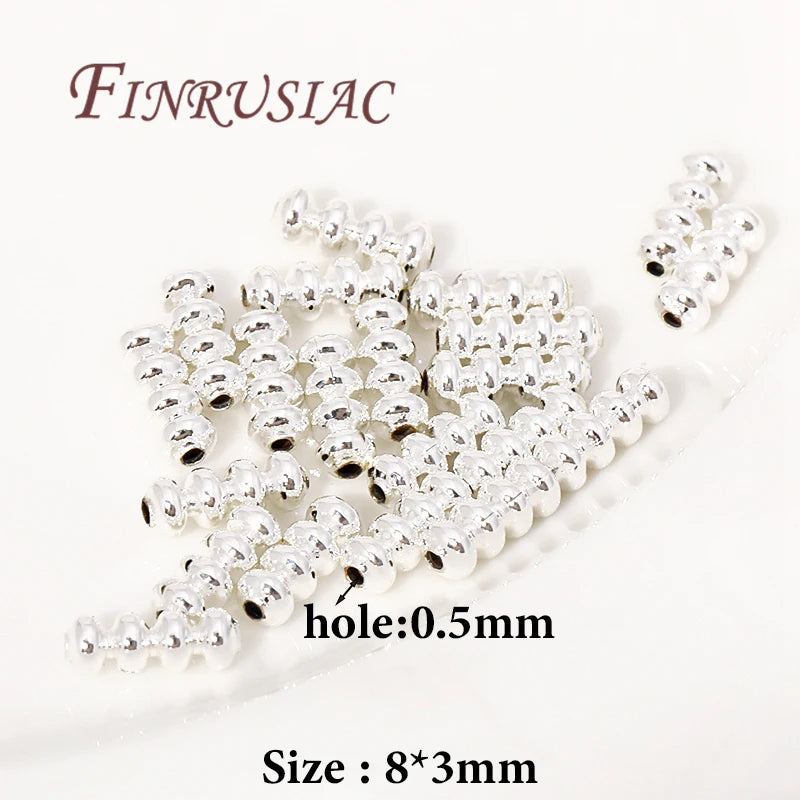 14K/18K Gold Plated Irregular Spacer Beads – DIY Jewelry Making Jewelry Spacer Beads P3 Silver Plated 30pcs