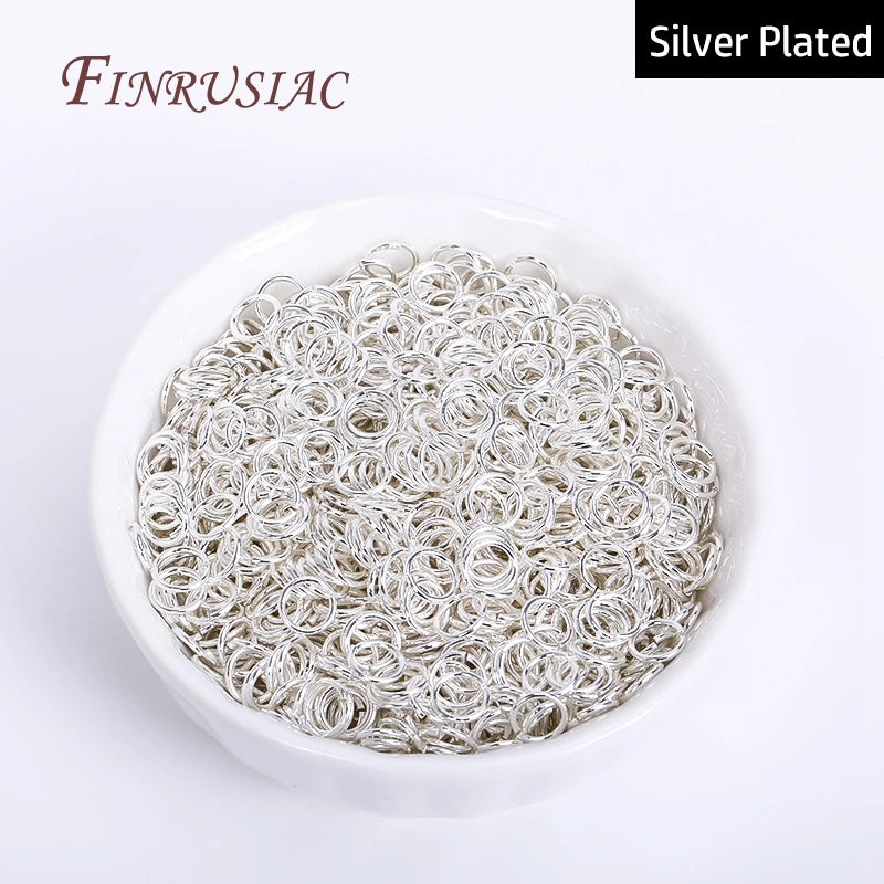 200Pcs 18K Gold Plated Open Jump Rings – DIY Jewelry Making Jewelry Making Findings P3 Silver Plated 1mmX10mm-50pcs