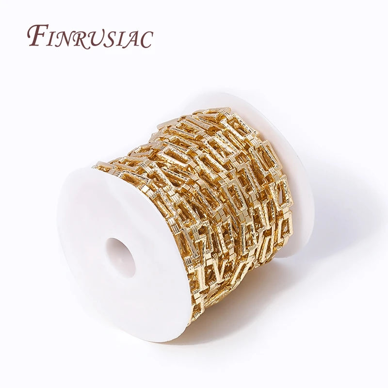 14K Gold Plated Brass Chain – DIY Necklace Jewelry Making DIY Jewelry Chain P3