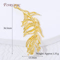 18K Gold Plated Feather & Leaf Charm Connectors | DIY Jewelry Jewelry Charm Connectors P3 18K Gold Plated 4 pcs