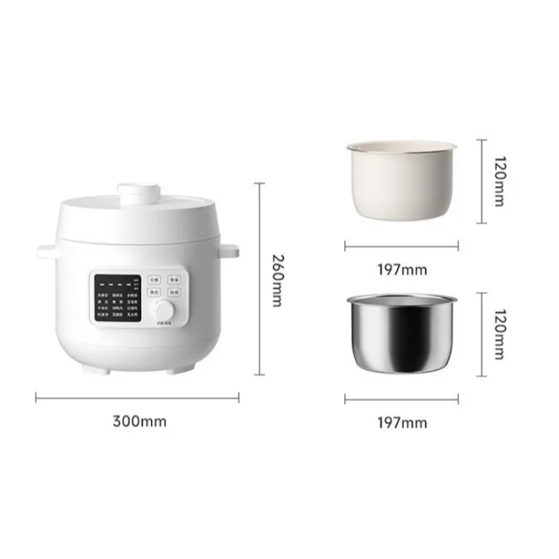 DUTRIEUX Mini Multi-Function Pressure Rice Cooker | Under 3L Electric Rice Cooker P3