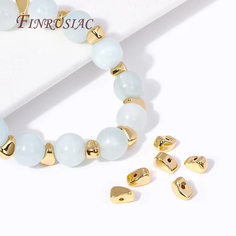 18K Gold Plated Brass Spacer Beads for DIY Jewelry Making Jewelry Spacer Beads P3