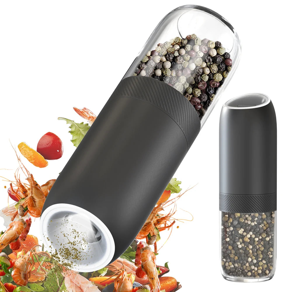 CLITON Electric Salt & Pepper Grinder Set – Gravity Sensing Electric Spice Grinder P3