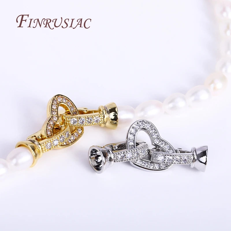 18K Gold Plated Bracelet Clasps – Zircon DIY Jewelry Connectors Jewelry Clasps P3