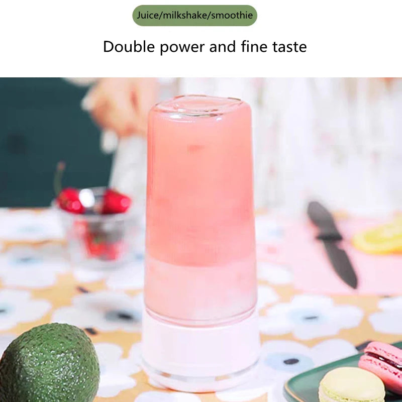 Portable USB Rechargeable Electric Blender Juicer – 4-Blade Cup Portable Blender P3