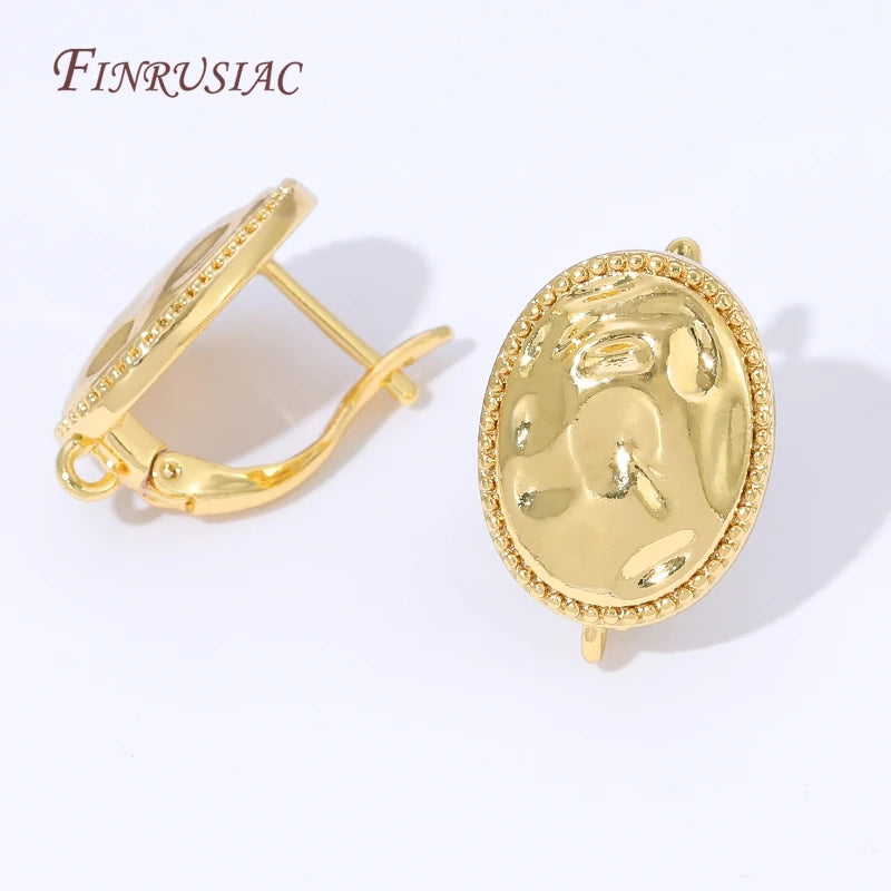 Floral Leverback Earring Hooks 18K Gold Silver Plated DIY Findings Earring Hooks Findings P3