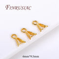 18K Gold Plated Pendant Bail Clasp Connectors – 5/10 Pcs Jewelry Bail Connectors P3 18K Gold Plated 5 pieces