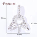 18K Gold Plated Bail Clasps – Pearl Pendant Holder Necklace Findings Jewelry Making Findings P3 Silver Plated 5 pieces