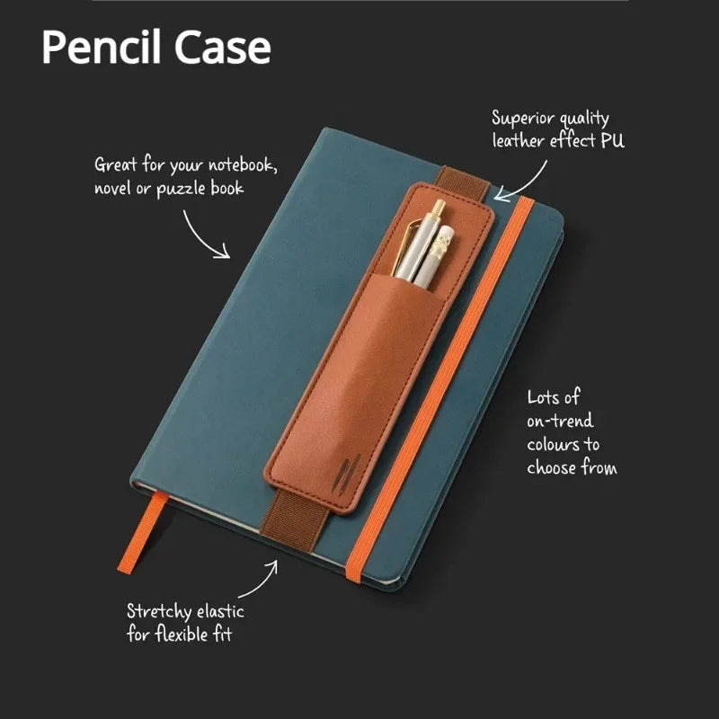 PU Leather Elastic Pen Loop Holder – Detachable Notebook Sleeve Pen Loop Holder P3