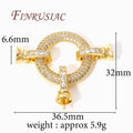 18K Gold Plated Necklace Clasps & DIY Bracelet Connectors Jewelry Findings P3 18K Real Gold Plated 1 piece