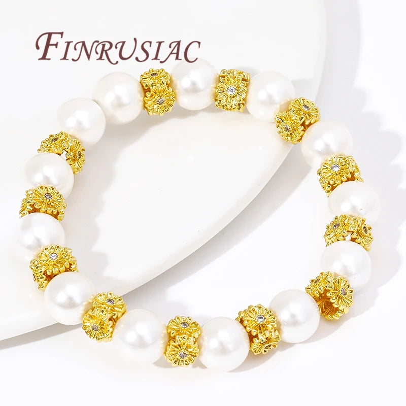 18K Gold Plated Large Hole Spacer Beads – DIY Jewelry Making Jewelry Spacer Beads P3