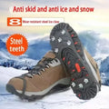 8-Spike Ice Crampons – Anti-Slip Winter Shoe Grippers Ice Crampons P3 M for EU 34-40