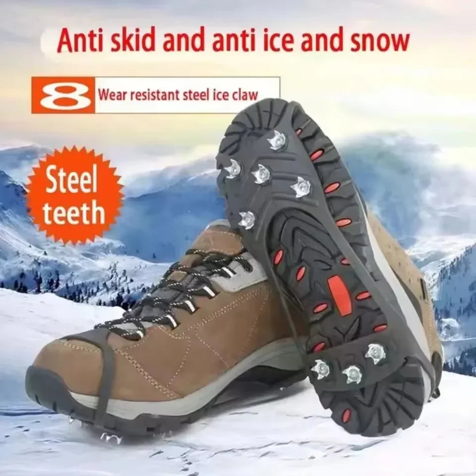 8-Spike Ice Cleats Crampons – Anti-Slip Winter Shoe Covers Ice Cleats Crampons P3
