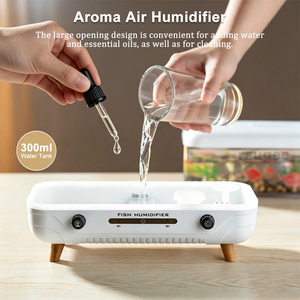 Fish Tank Aroma Diffuser & Humidifier | RGB Ambient Light Aromatherapy Diffuser P3