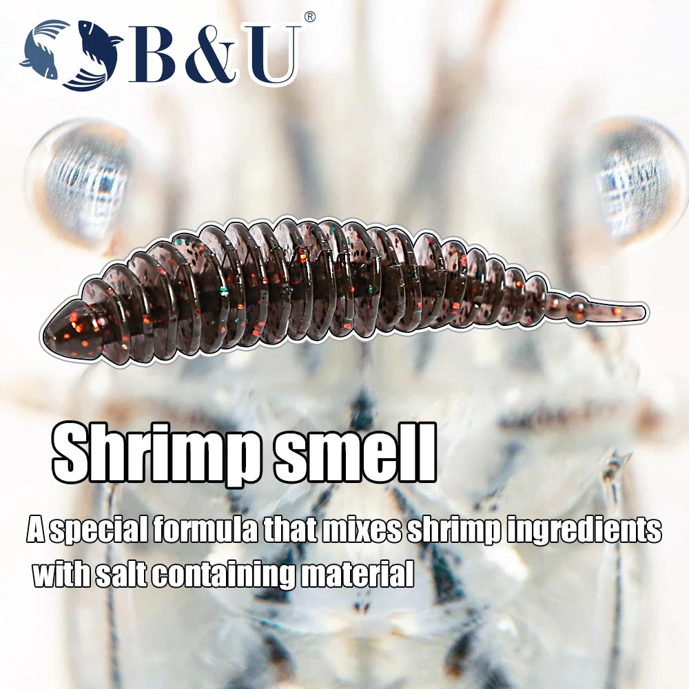 B&U Soft Shad Silicone Lures 40mm 60mm – Pike Bass Swimbait Soft Fishing Lure P3