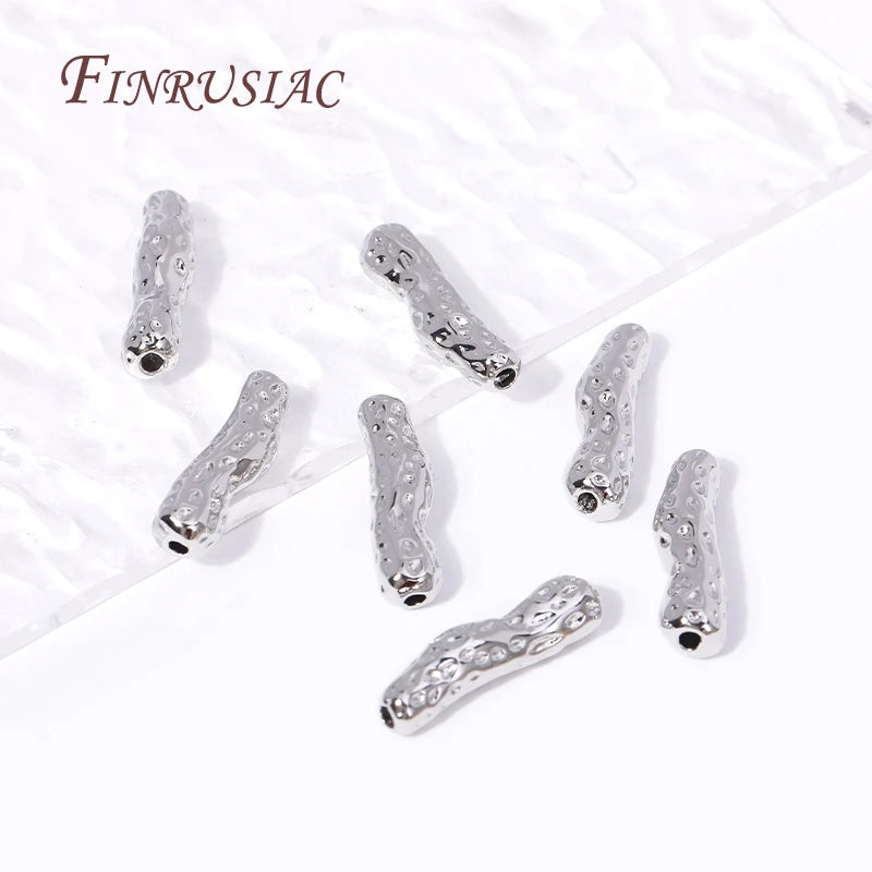18K Gold Plated Brass Hollow Tube Spacer Beads | DIY Jewelry Jewelry Spacer Beads P3