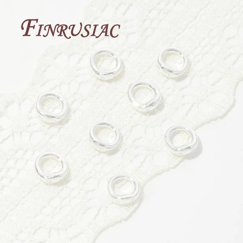 20Pcs 18K Gold Plated 2-Hole Connector Rings | DIY Jewelry Findings Jewelry Connector Findings P3