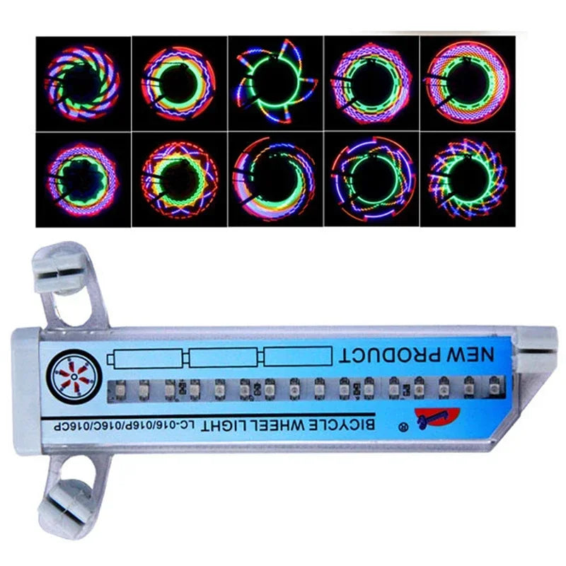 32 LED Bike Spoke Lights – 30 Patterns for 24" Wheels | IPX6 Bike Spoke Lights P3