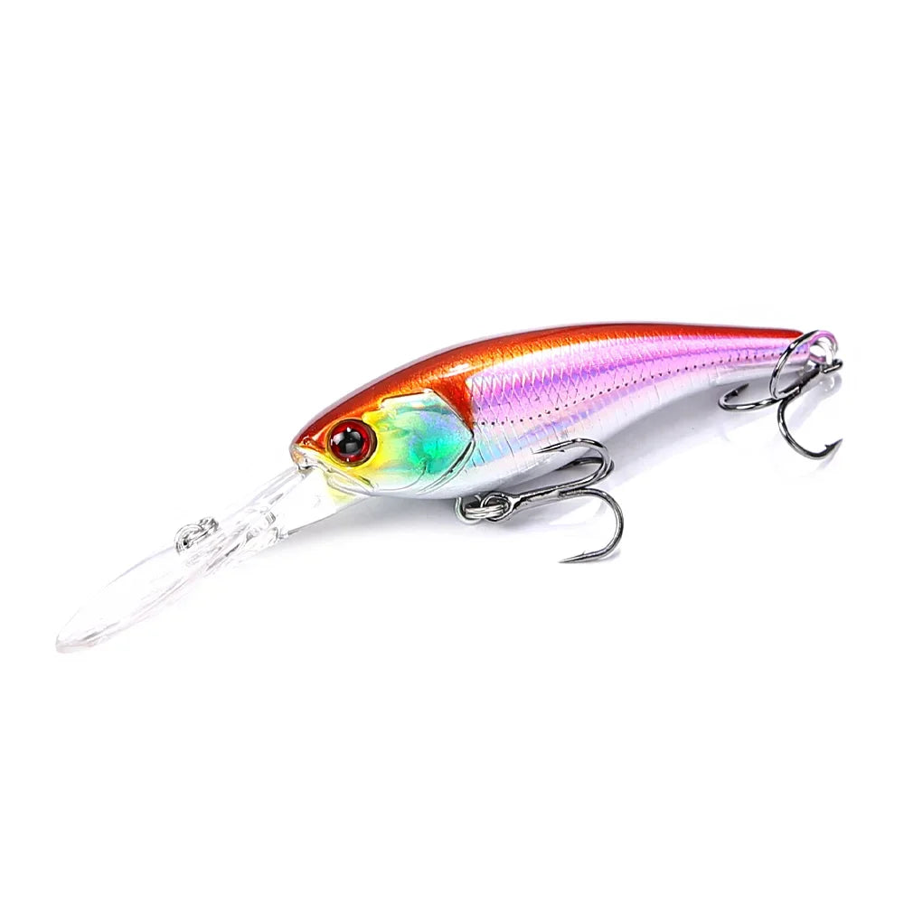 B&U 58mm Suspending Minnow Jerkbait – Bass Pike Swimbait Lure Suspending Minnow Lure P3 brown pink 1pc-58mm-5.8g