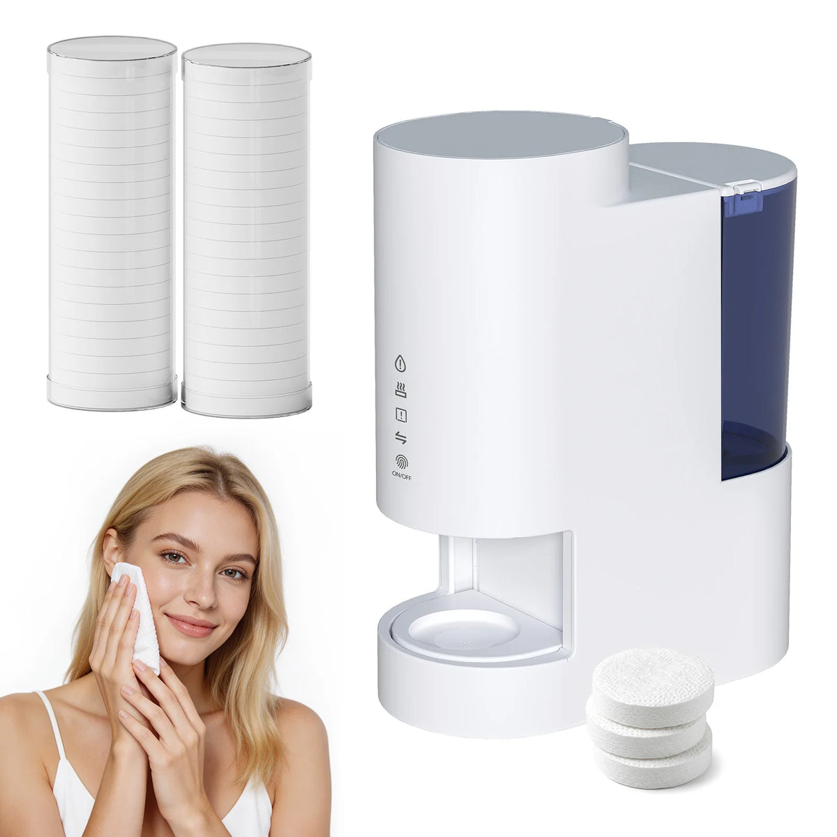 Hot Towel Dispenser 5S Fast Heating 500ml Auto-Release Steamer Towel Warmer Dispenser P3