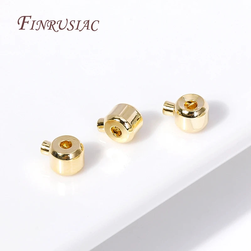 14K/18K Gold Plated Crimp Beads & Clasp Connectors | DIY Jewelry Jewelry Findings P3