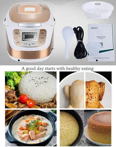 DUTRIEUX JS-X50C Digital Rice Cooker 4–5L Non-Stick | Gold Digital Rice Cooker P3