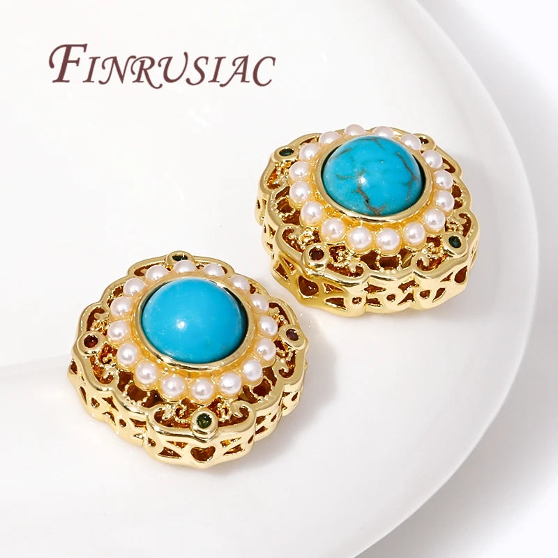 18K Gold Plated Brass Pearl Spacer Beads for DIY Jewelry Jewelry Spacer Beads P3