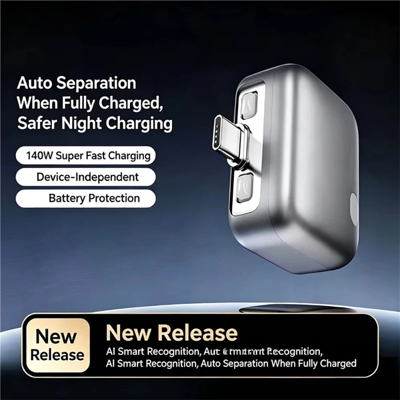 140W Smart Auto-Disconnect USB-C Fast Charging Adapter USB-C Charging Adapter P3