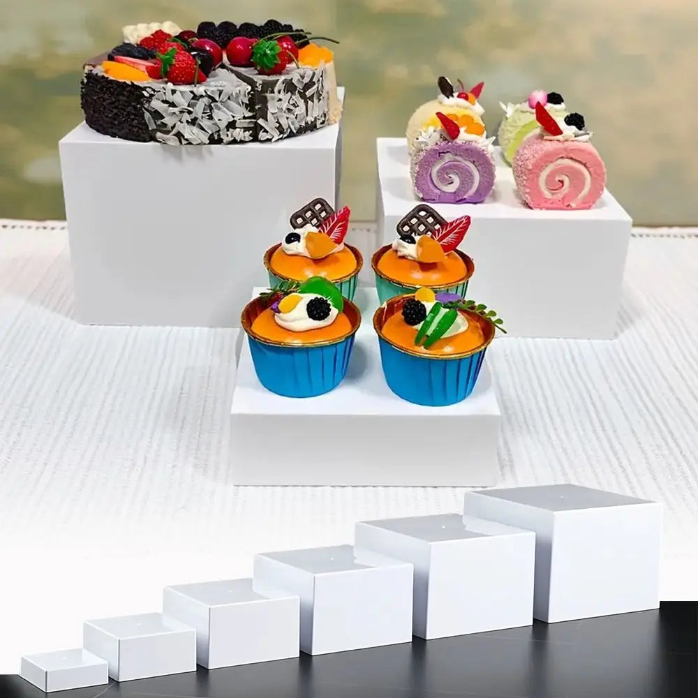 6-Piece Acrylic Buffet Riser Set – Party & Jewelry Display Stand Acrylic Display Risers P3