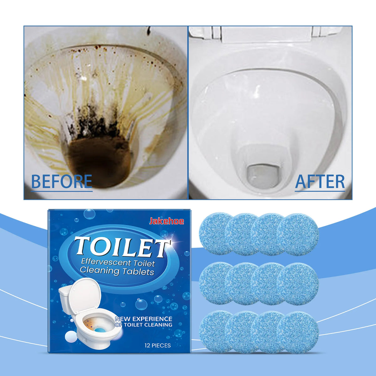 Toilet Cleaning Effervescent Tablets – Deodorize & Remove Stains Toilet Cleaning Tablets P3