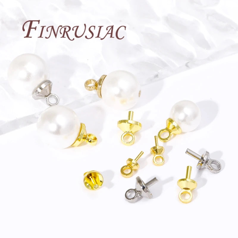 18K Gold Plated Screw Eye Pins & Bail Connectors – DIY Jewelry Jewelry Findings P3