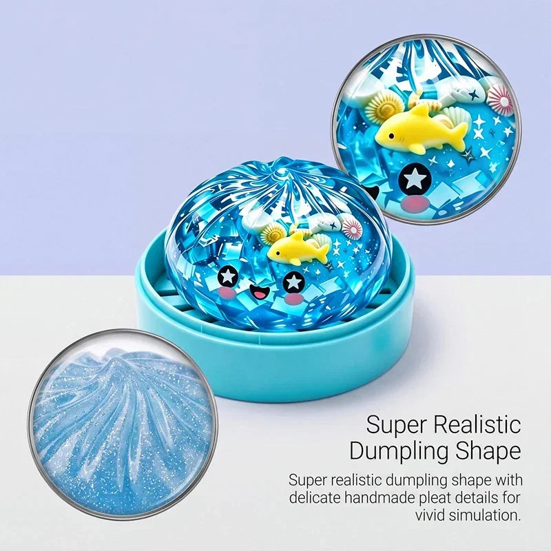 Glitter Mud Squeeze Toy – Marine Shell Steamed Bun Sensory Fun Sensory Squeeze Toy P3