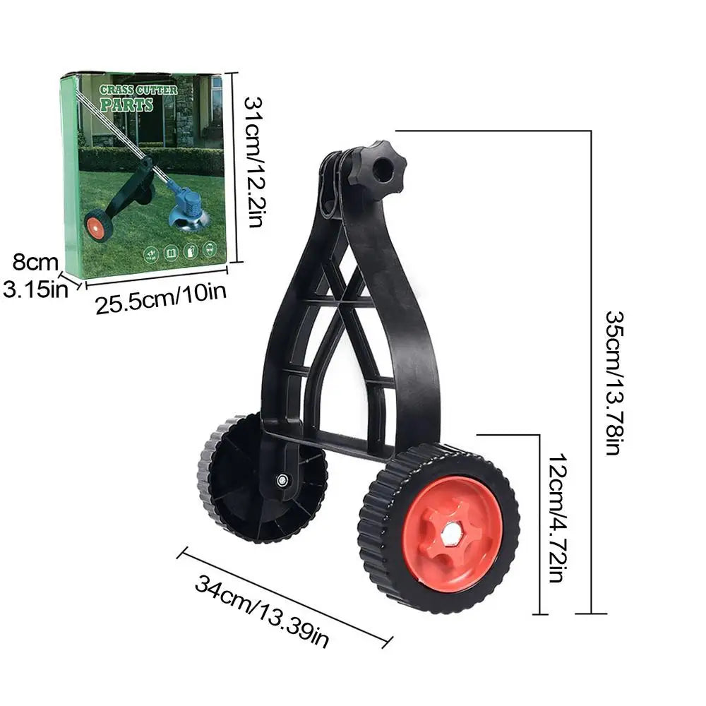 Adjustable String Trimmer Support Wheels | Universal Lawn Mower Stand Trimmer Support Wheels P3 Black