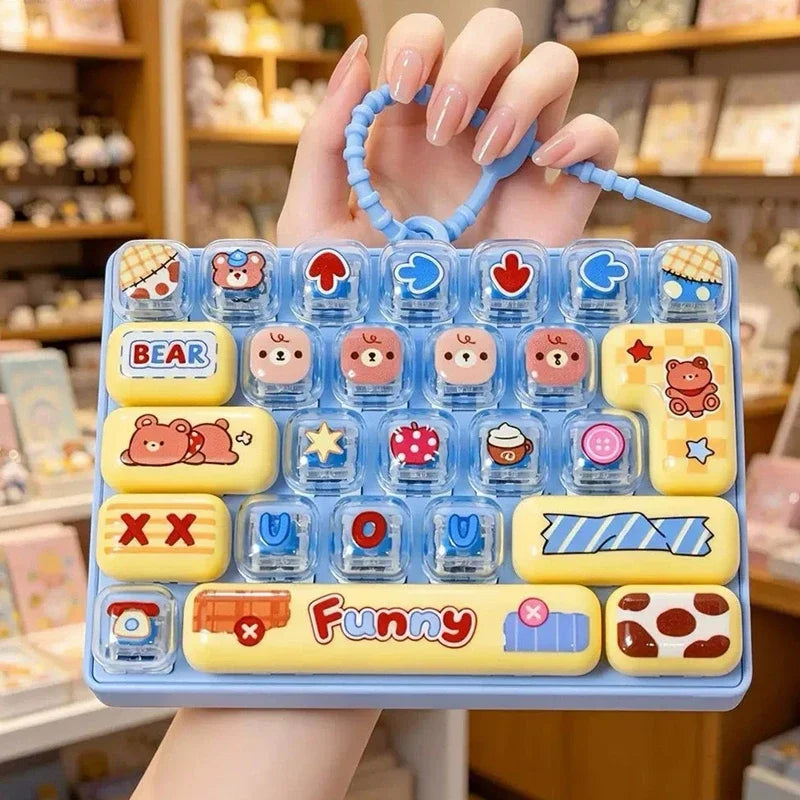 26-Key Fidget Keyboard Keychain Clicker Toy – Gift Pendant Fidget Keychain Toy P3