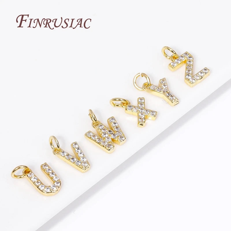 A-Z Initial Letter Pendant Necklace | 18K Gold Plated Choker Initial Pendant Necklace P3
