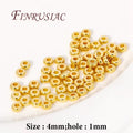 6mm 18K Gold Plated Brass Round Spacer Beads | DIY Jewelry Jewelry Spacer Beads P3 18K Gold Plated 50 pcs