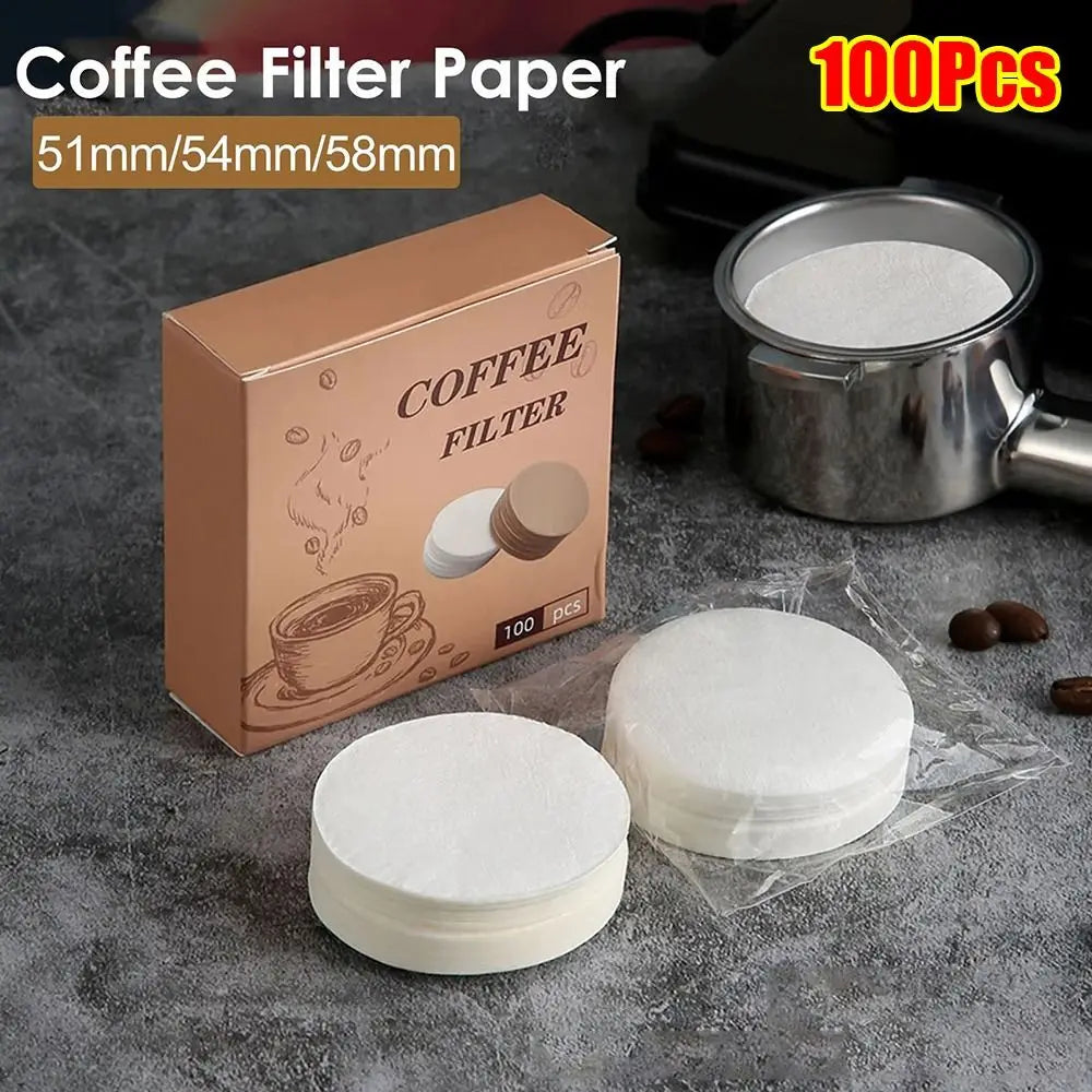 100-Pack Espresso Coffee Filter Papers – 51mm 53mm 58mm Coffee Filter Papers P3