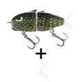 B&U 55mm Slow Sinking Jerkbait – Pike Bass Trout Swimbait Jerkbait Fishing Lure P3 green 1pc-55mm-6.5g