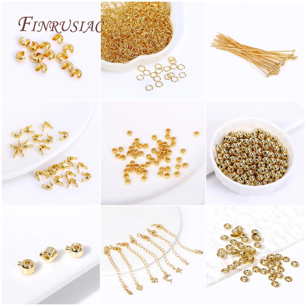 18K Gold Plated Jewelry Findings – Jump Rings, Charms & DIY Jewelry Findings Kit P3